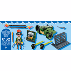 Playmobil Capitaine Pirate Avec Canon Vert