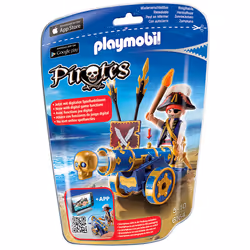 Playmobil Corsaire avec Canon Bleu, 48 an(s), Bleu, Multicolore, Plastique