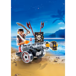 Playmobil Flibustier avec Canon Noir