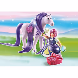 Playmobil Princess Princesse Violette avec cheval à coiffer