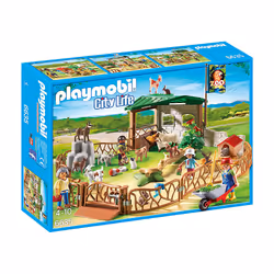 Playmobil City Life Parc animalier avec visiteurs, Animal, Children's Petting Zoo, 4 an(s), Multicolore