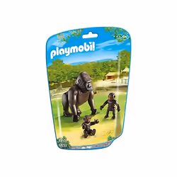 Playmobil Gorille avec bébés, 4 an(s), Gorilla with Babies, Multicolore