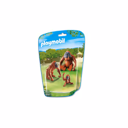 Playmobil City Life Orang-Oetans met kind, Jeu de construction, 4 an(s), Multicolore