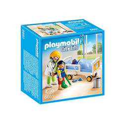 Playmobil City Life Chambre d'enfant avec médecin