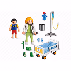 Playmobil City Life Chambre d'enfant avec médecin