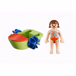 Playmobil Summer Fun Enfant avec Bateau à Pédales