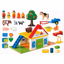 Playmobil 1.2.3 Coffret Grande Ferme