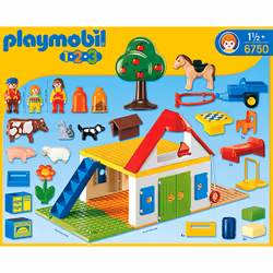 Playmobil 1.2.3 Coffret Grande Ferme