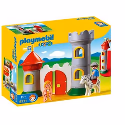 Playmobil My First 1.2.3 Knight`s Castle, Kit de figurines jouets, 1,5 an(s)