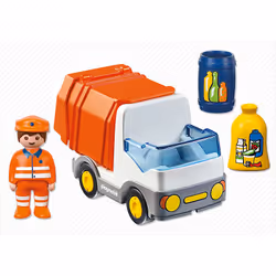 Playmobil 1.2.3 Camion poubelle
