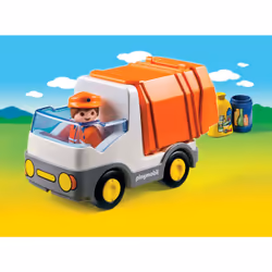 Playmobil 1.2.3 Camion poubelle
