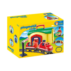 Playmobil Train avec Gare Transportable