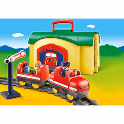 Playmobil Train avec Gare Transportable