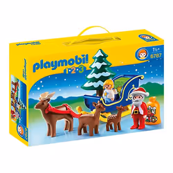Playmobil Père Noël avec Angelot et Traîneau, Jeu de construction, 1,5 an(s)