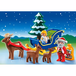 Playmobil Père Noël avec Angelot et Traîneau