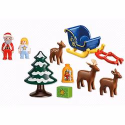 Playmobil Père Noël avec Angelot et Traîneau