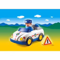Playmobil 1.2.3 Policier et voiture