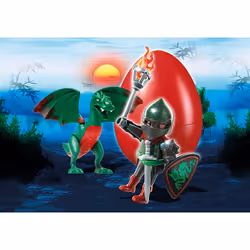 Playmobil Combattant avec dragon vert
