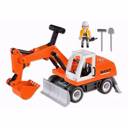 Playmobil City Action Tractopelle avec Godet