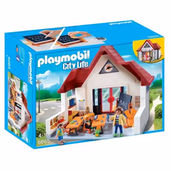 Playmobil City Life Ecole avec salle de classe, 4 an(s), Multicolore, Plastique