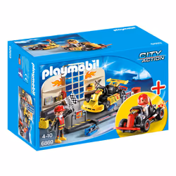 Playmobil Starter Set "Atelier de Karting", 48 an(s), Multicolore, Plastique
