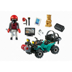 Playmobil City Action Quad Avec Treuil Et Bandit