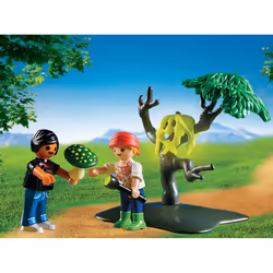 Playmobil Summer Fun Enfants Avec Végétation Et Lampe