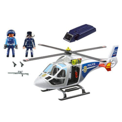 Playmobil Hélicoptère De Police Avec Projecteur