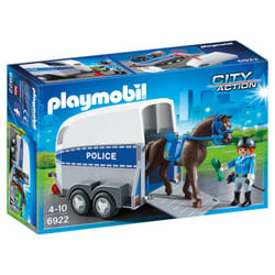 Playmobil City Action Policière avec cheval et remorque