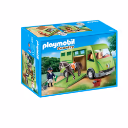 Playmobil Country Cavalier avec van et cheval, 4 an(s), Multicolore, Plastique