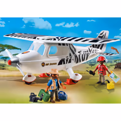 Playmobil Wild Life Avion avec explorateurs
