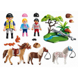 Playmobil Country Cavaliers Avec Poneys Et Cheval
