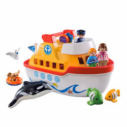 Playmobil 1.2.3 Navire Transportable
