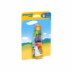 Playmobil 1.2.3 Soigneur avec chat, Jeu de construction, 1,5 an(s), Multicolore