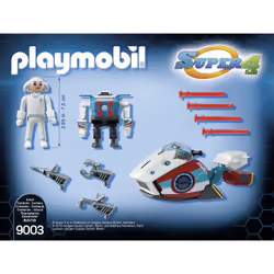 Playmobil Super 4 Sky Jet Et Docteur X