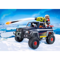 Playmobil Sports & Action Véhicule avec pirates des glaces