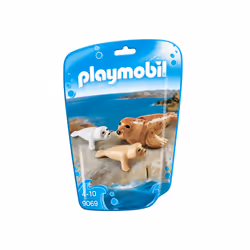 Playmobil FamilyFun Phoque et ses petits, Jeu de construction, 4 an(s), Multicolore