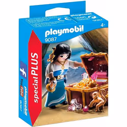 Playmobil SpecialPlus Flibustière avec trésor, Action/Aventure, 4 an(s), Multicolore