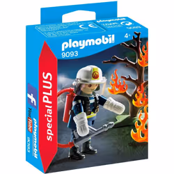Playmobil SpecialPlus Pompier avec arbre en feu, Action/Aventure, 4 an(s), Multicolore