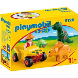 Playmobil 1.2.3 Explorateur et dinosaures
