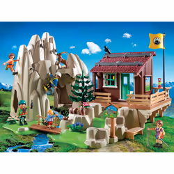 Playmobil Sports & Action Rocher D'Escalade Et Accueil, Action/Aventure, 4 an(s), Multicolore, Plastique