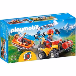 Playmobil Sports & Action Secouriste des montagnes avec quad, Action/Aventure, 4 an(s), Multicolore