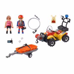 Playmobil Sports & Action Secouriste des montagnes avec quad