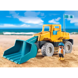 Playmobil Summer Fun Chargeur Avec Pelle, 2 an(s), Plastique, Multicolore