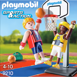 Playmobil Joueurs de Basket-ball avec panier