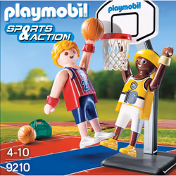 Playmobil Joueurs de Basket-ball avec panier - Vue supplémentaire 4