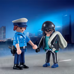 Playmobil Playmo-Friends Duo Policier Et Voleur, Action/Aventure, 4 an(s), Multicolore, Plastique