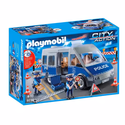 Playmobil City Action Fourgon de policiers avec matériel, Action/Aventure, 4 an(s), Multicolore