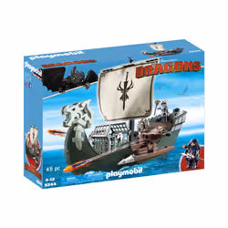 Playmobil Drago et vaisseau d'attaque, Action/Aventure, 4 an(s), Marron, Vert, Gris