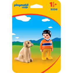 Playmobil 1.2.3 Garçon Avec Chien